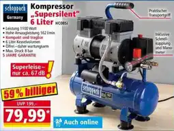 Norma Kompresseor "Supersilent" 6 Liter HC08Si Angebot