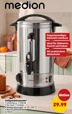 PENNY medion Heißgetränkespender Angebot