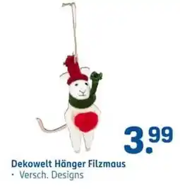Rossmann Dekowelt Hänger Filzmaus Angebot