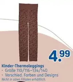 Rossmann Kinder-Thermoleggings Angebot