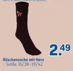 Rossmann Rüschensocke mit Herz Angebot