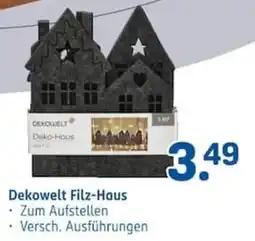 Rossmann Dekowelt Filz-Haus Angebot
