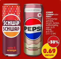 PENNY SCHWIP SCHWAP cola & orange Angebot