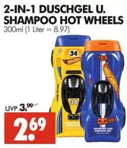 Wreesmann 2-IN-1 DUSCHGEL U. SHAMPOO HOT WHEELS Angebot