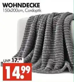 Wreesmann WOHNDECKE Cordoptik Angebot