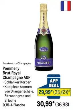 METRO Pommery Brut Royal Champagne AOP Angebot