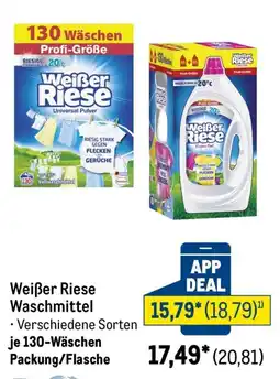 METRO Weißer Riese Waschmittel Angebot