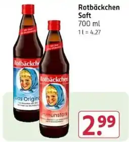 Rossmann Rotbäckchen Saft Angebot