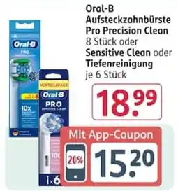Rossmann Oral-B Aufsteckzahnbürste Pro Precision Clean Angebot