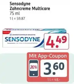 Rossmann Sensodyne Zahncreme Multicare Angebot