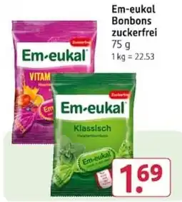 Rossmann Em-eukal Bonbons zuckerfrei Angebot