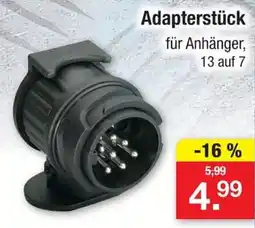 Zimmermann Adapterstück für Anhänger, 13 auf 7 Angebot