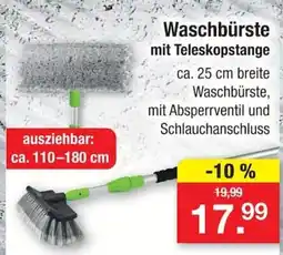 Zimmermann Waschbürste mit Teleskopstange Angebot