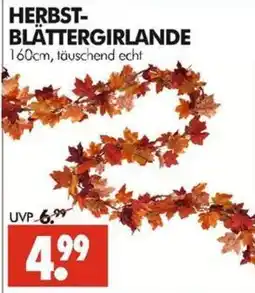 Wreesmann HERBST-BLÄTTERGIRLANDE Angebot