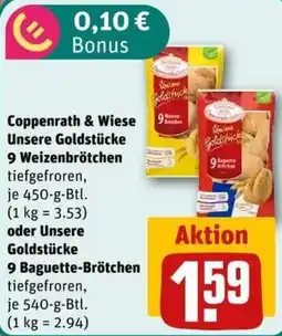 nahkauf Coppenrath & Wiese Unsere Goldstücke 9 Weizenbrötchen Angebot