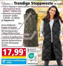 Norma JASMINELLA Trendige Steppweste für Damen Angebot