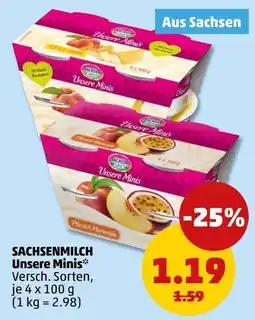 PENNY SACHSENMILCH Unsere Minis* Angebot