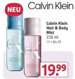 Rossmann Calvin Klein Hair & Body Mist Angebot