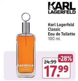 Rossmann Karl Lagerfeld Classic Eau de Toilette Angebot