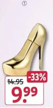 Rossmann Goldene High Heels Angebot
