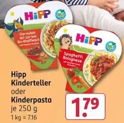 Rossmann Hipp Kinderteller oder Kinderpasta Angebot