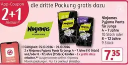 Rossmann Ninjamas Pyjama Pants Angebot