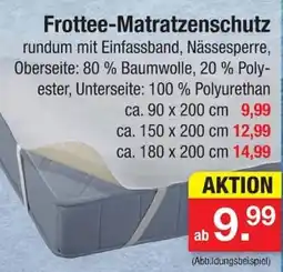 Zimmermann Frottee-Matratzenschutz Angebot