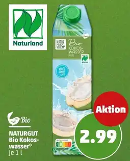 PENNY NATURGUT Bio Kokoswasser Angebot