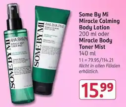 Rossmann Some By Mi Miracle Calming Body Lotion Angebot