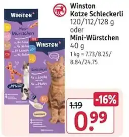 Rossmann Winston Katze Schleckerli Angebot