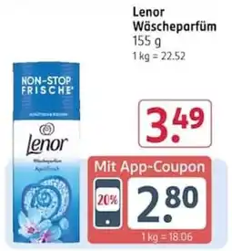 Rossmann Lenor Wäscheparfüm Angebot