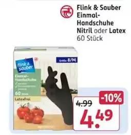 Rossmann Flink & Sauber Einmal-Handschuhe Angebot