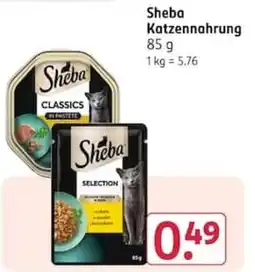 Rossmann Sheba Katzennahrung Angebot