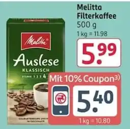 Rossmann Melitta Filterkaffee Auslese Klassisch Angebot