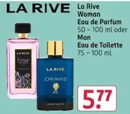 Rossmann La Rive Woman Eau de Parfum oder Man Eau de Toilette Angebot