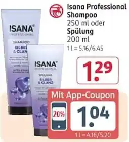Rossmann Isana Professional Shampoo Spülung Silber & Glanz Angebot