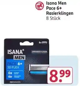 Rossmann Isana Men Pace 6+ Rasierklingen Angebot