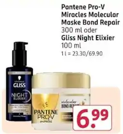 Rossmann Pantene Pro-V Miracles Molecular Maske Bond Repair Angebot