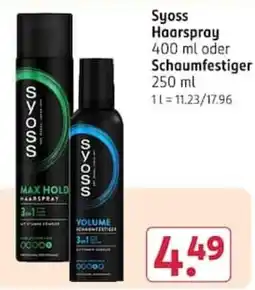 Rossmann Syoss Haarspray Angebot