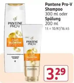 Rossmann Pantene Pro-V Shampoo Spülung Angebot