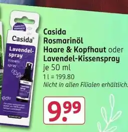 Rossmann Casida Rosmarinöl Lavendel-spray Angebot