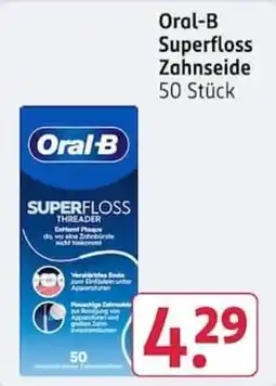 Rossmann Oral-B Superfloss Zahnseide Angebot