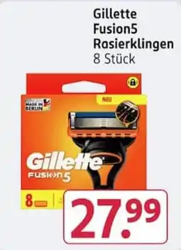 Rossmann Gillette Fusion5 Rosierklingen Angebot
