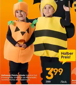 Rusta Halloween Poncho, Kinder Angebot