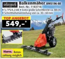Norma Scheppach Balkenmäher BMS196-88 Angebot