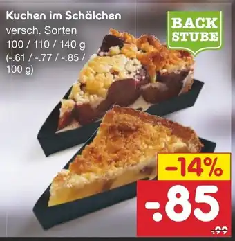 Netto Marken-Discount Kuchen im Schälchen 100/110/140g Angebot