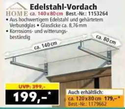 Norma Edelstahl-Vordach Angebot