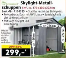 Norma GreenYard Skylight-Metall-schuppen Angebot