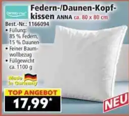 Norma Federn-/Daunen-Kopfkissen ANNA Angebot