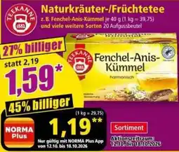 Norma TEEKANNE Fenchel-Anis-Kümmel Angebot